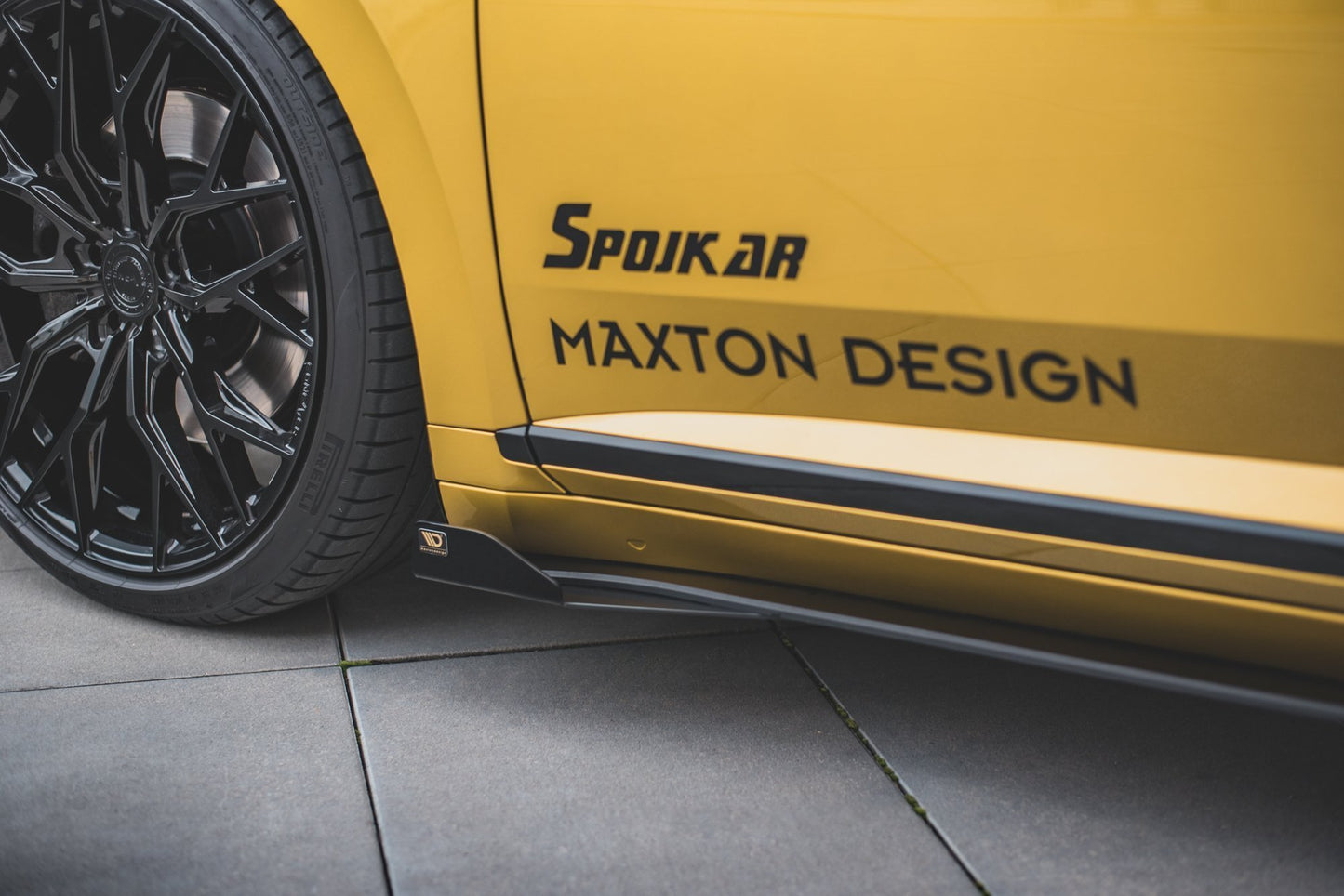 Street Pro Seitenschweller Ansatz für + Flaps Volkswagen Arteon R-Line schwarz Hochglanz