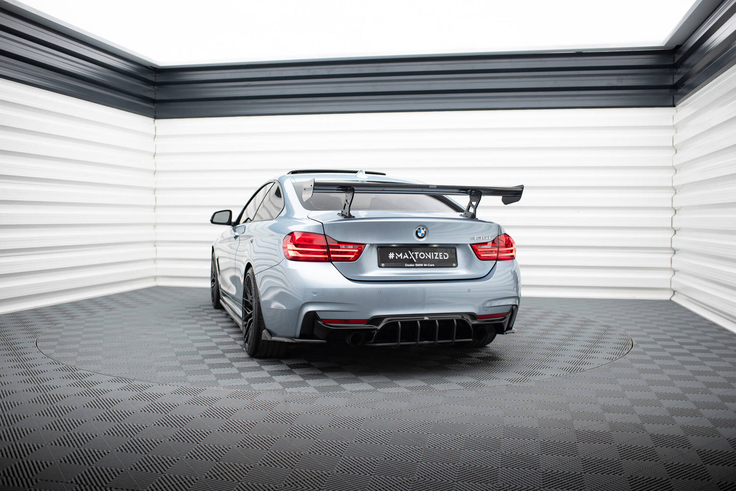 Carbon Spoiler With Internal Brackets Uprights BMW 4er F32 / 4 F32 M-Paket Coupe