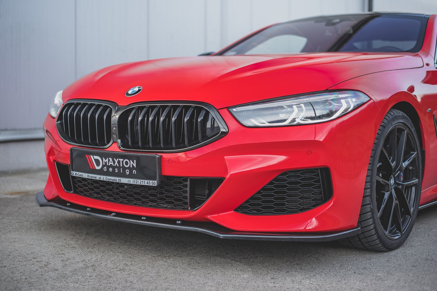 Front Ansatz V.1 für BMW 8 Coupe G15 / 8 Gran Coupe M Paket G16 schwarz Hochglanz