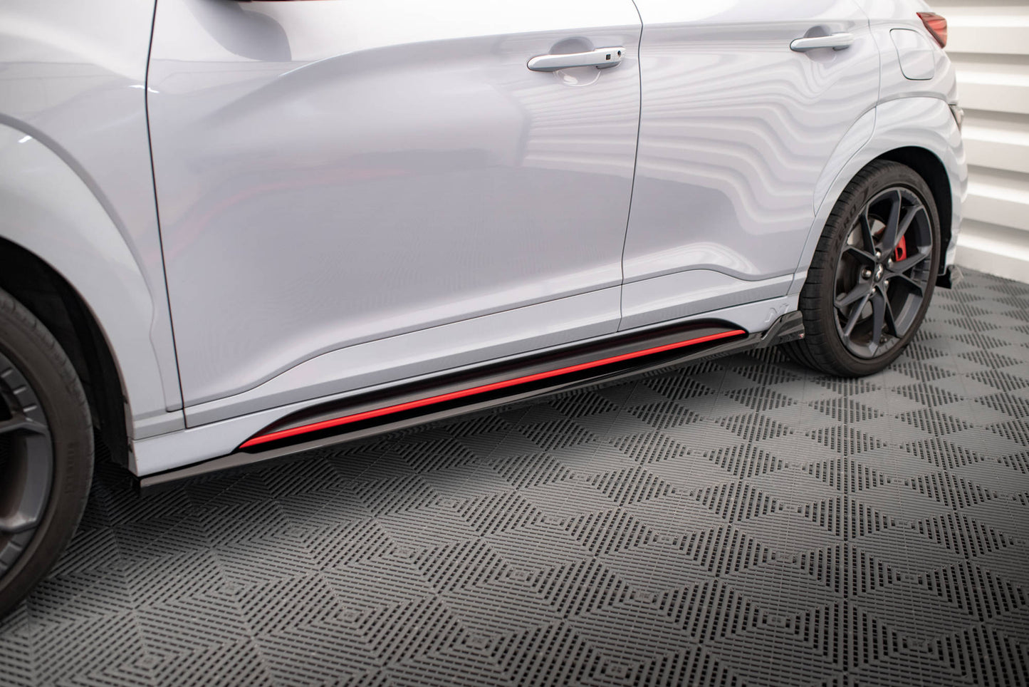 Seitenschweller Ansatz für V.1 + Flaps für Hyundai Kona N Mk1