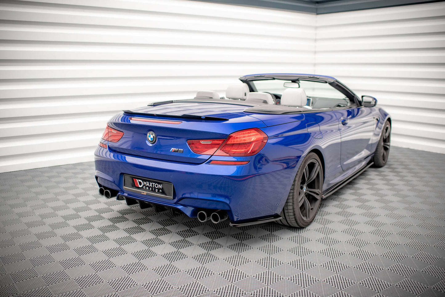 Diffusor Heck Ansatz für BMW M6 Gran Coupe / Coupe / Cabriolet F06 / F13 / F12 schwarz Hochglanz