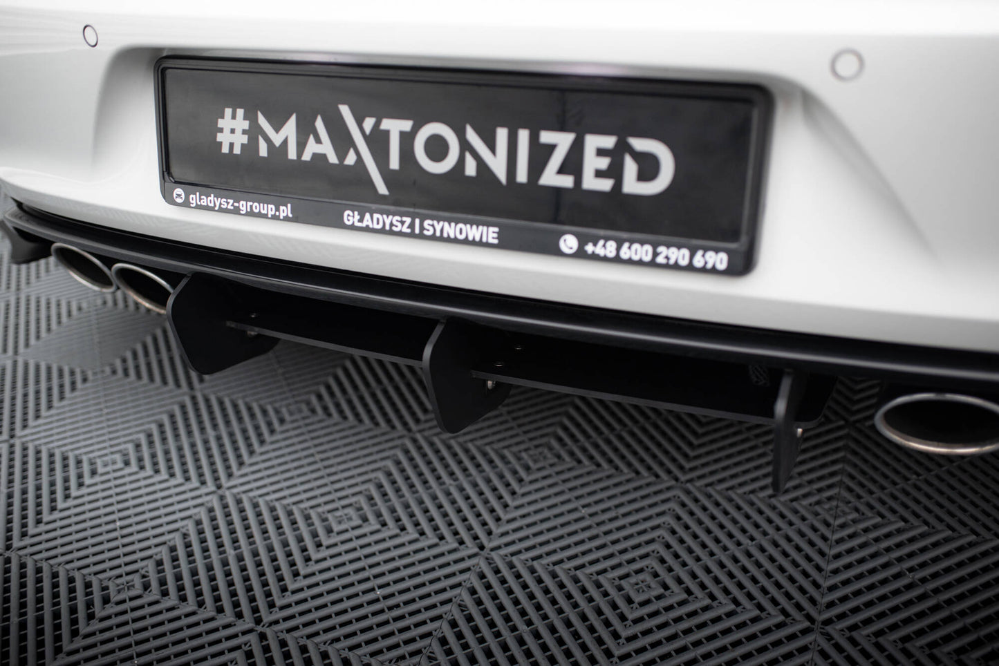 VW GOLF 7 R HATCHBACK Diffusor Heck Ansatz für Heckschürze für & Heck Ansatz Flaps Diffusor für