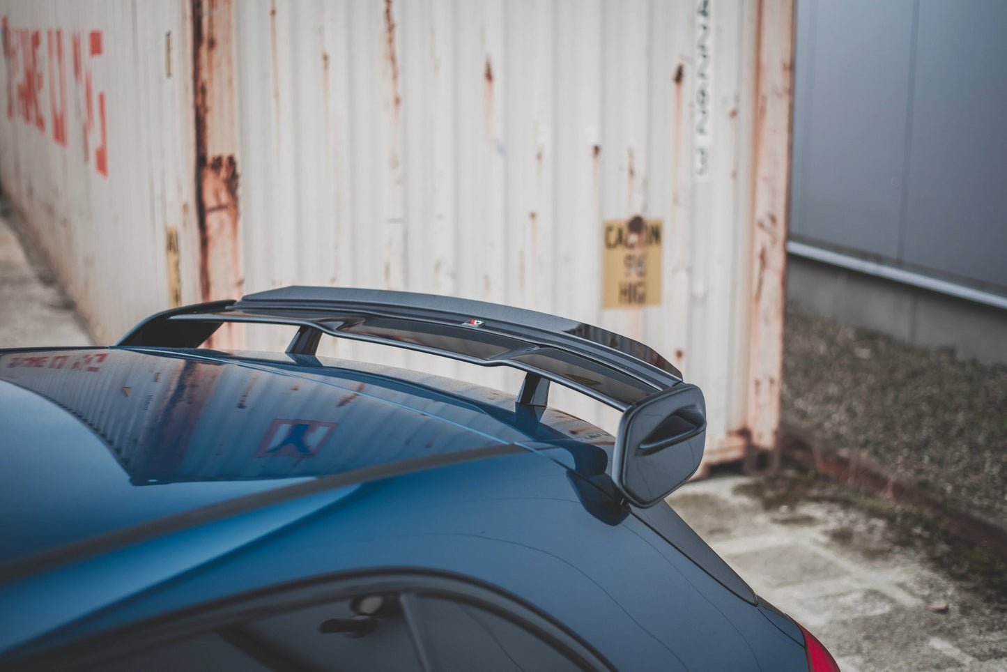 Spoiler CAP für Mercedes A35 AMG Hatchback W177 schwarz Hochglanz
