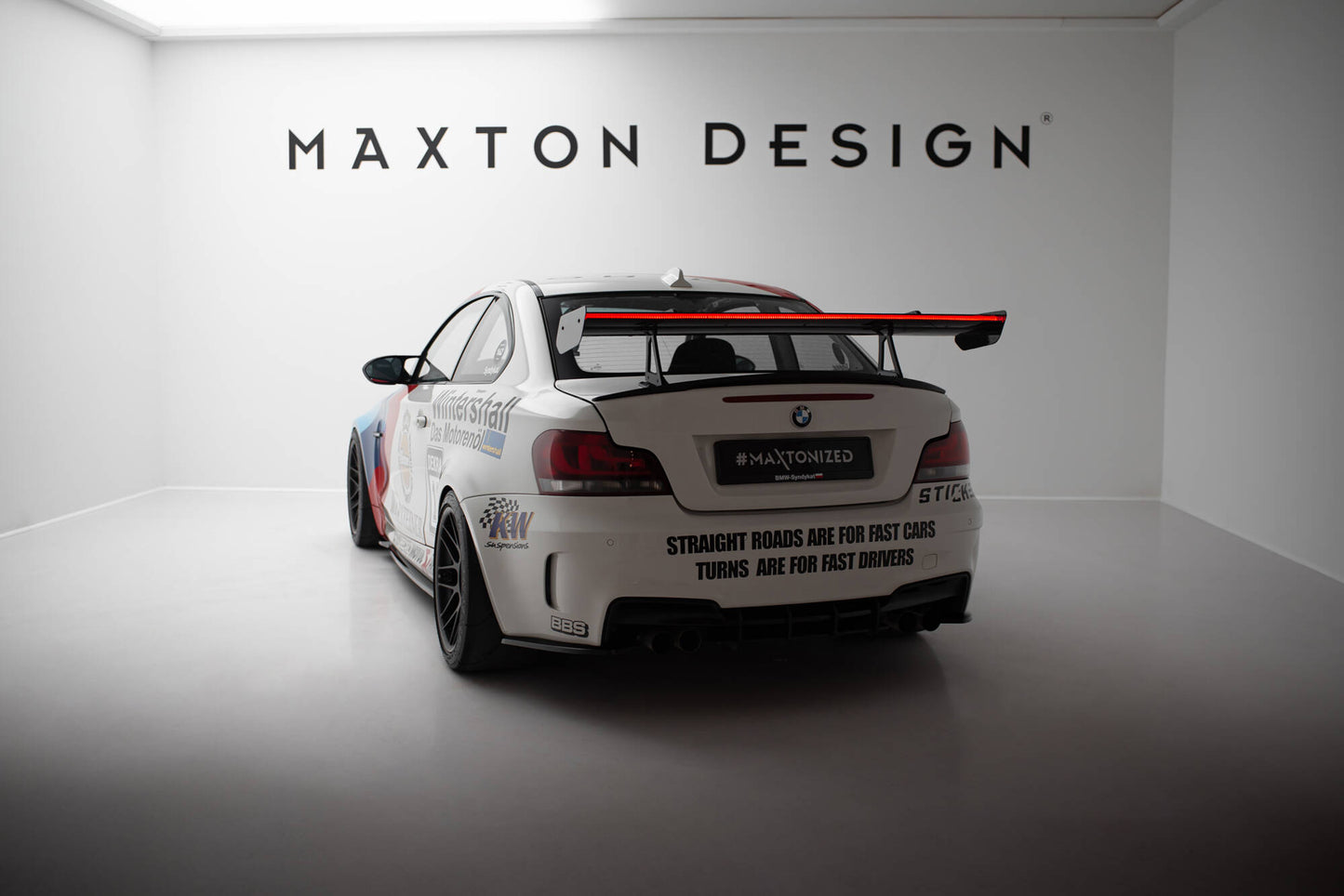 Carbon Spoiler With Upper Swan Mounting + LED BMW 1er M E82