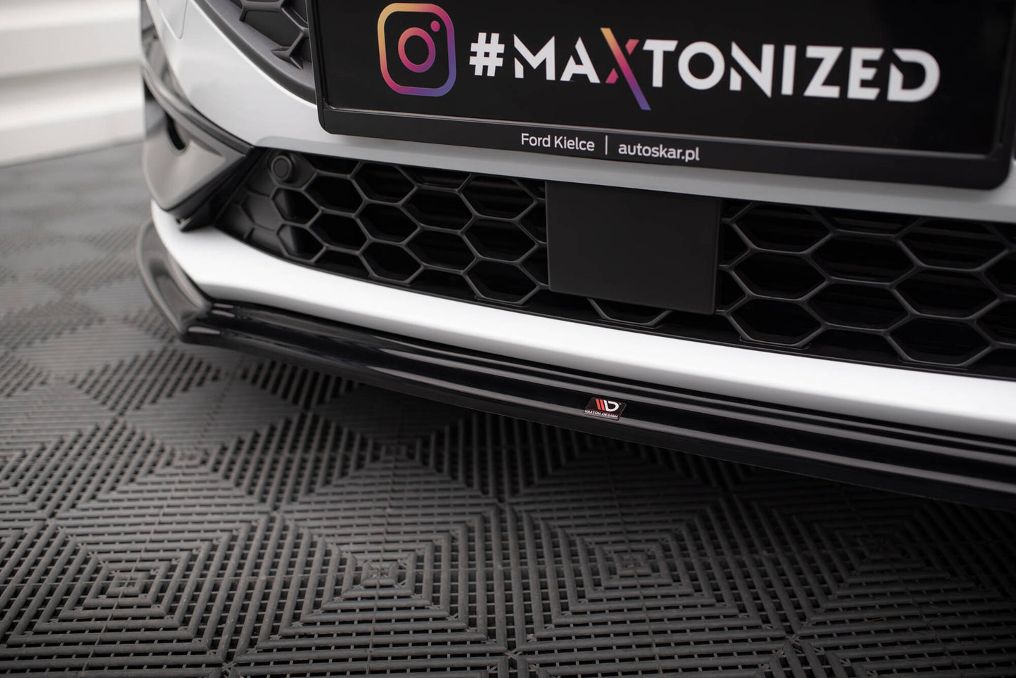 Front Ansatz V.4 für Ford Focus ST / ST-Line Mk4 Facelift schwarz Hochglanz
