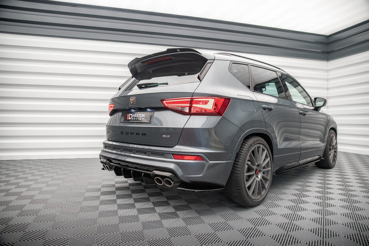 Spoiler CAP für Cupra Ateca Mk1 / Mk1 Facelift schwarz Hochglanz