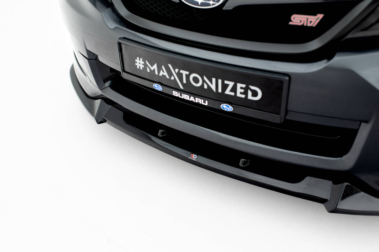 Front Ansatz V.2 für Subaru Impreza WRX STI Mk3 Facelift schwarz Hochglanz