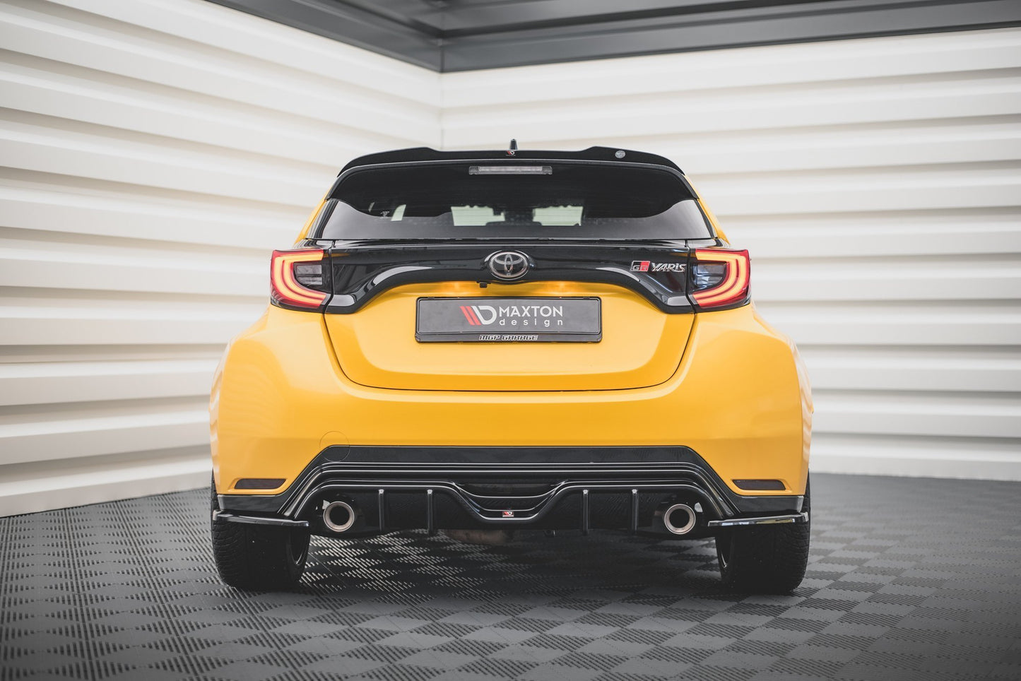 Diffusor Heck Ansatz für Toyota GR Yaris Mk4 Carbon Look