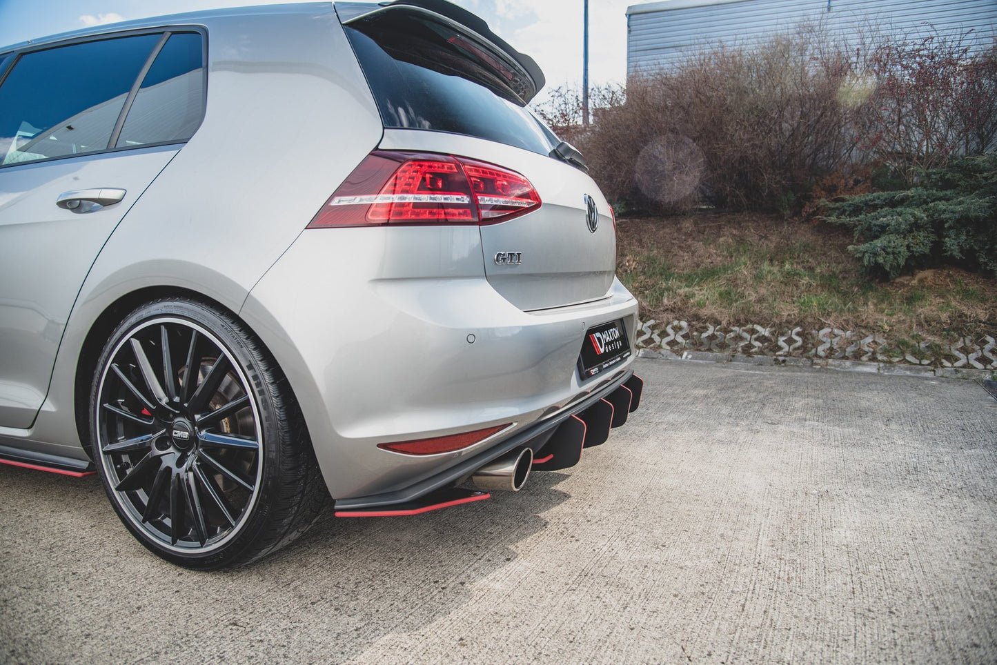 Street Pro Heck Ansatz Flaps Diffusor für L + R V.2 VW Golf 7 GTI