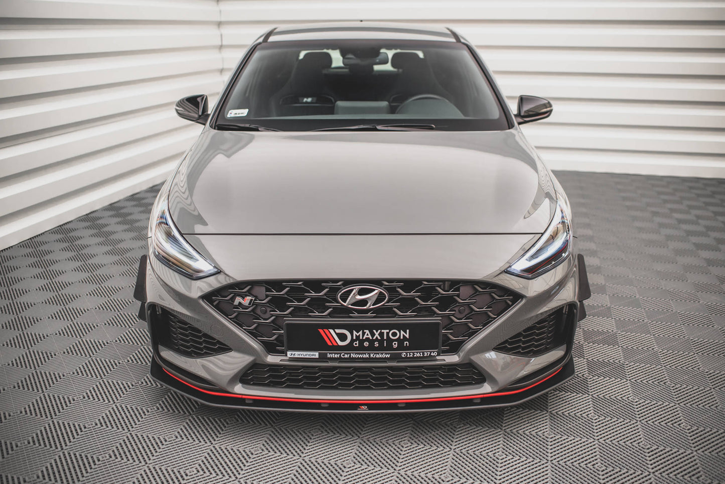 Stoßstangen Flaps Wings vorne Canards für Hyundai I30 N / I30 N-Line Hatchback/Fastback Mk3 Facelift
