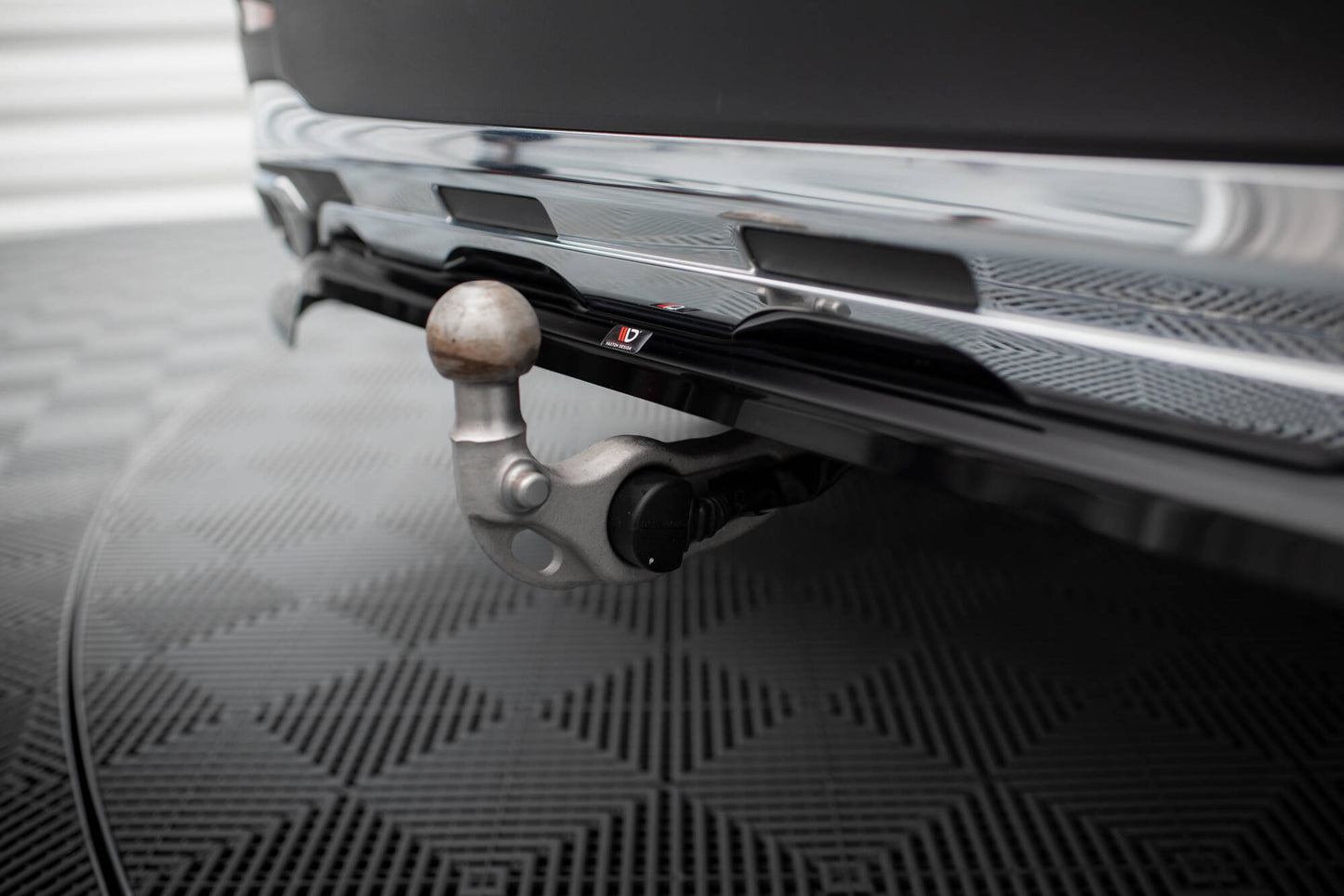 Mittlerer Cup Diffusor DTM Look Heck Ansatz für Mercedes-Benz GLC AMG-Line X254 schwarz Hochglanz