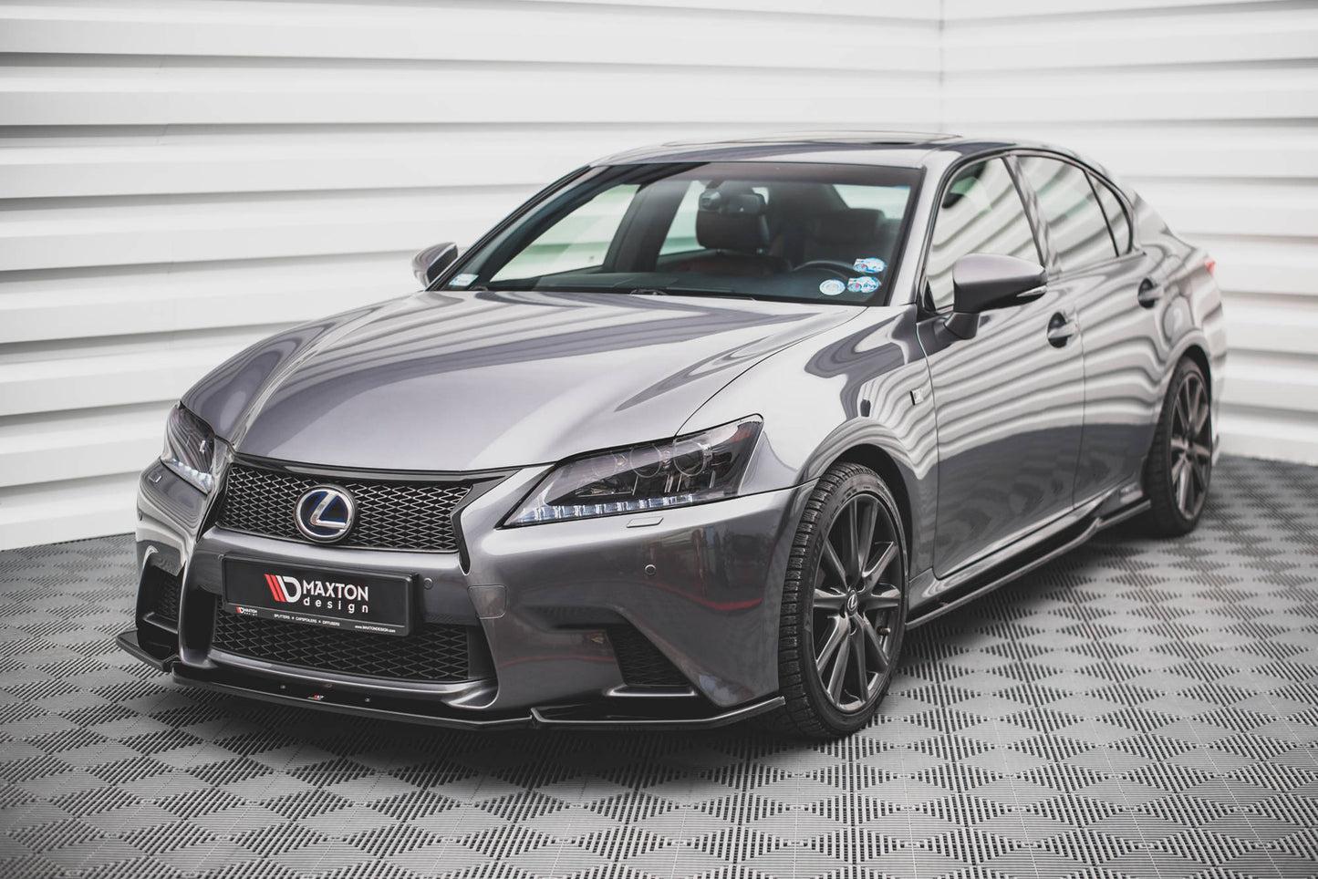 Front Ansatz V.1 für Lexus GS F Sport Mk4 (L10) schwarz Hochglanz