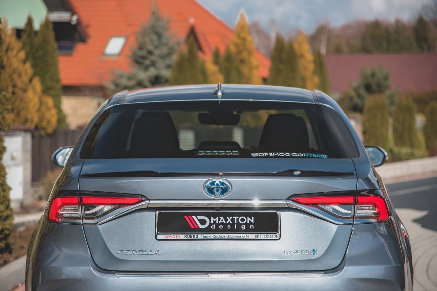 Spoiler CAP für Toyota Corolla XII Limousine schwarz Hochglanz
