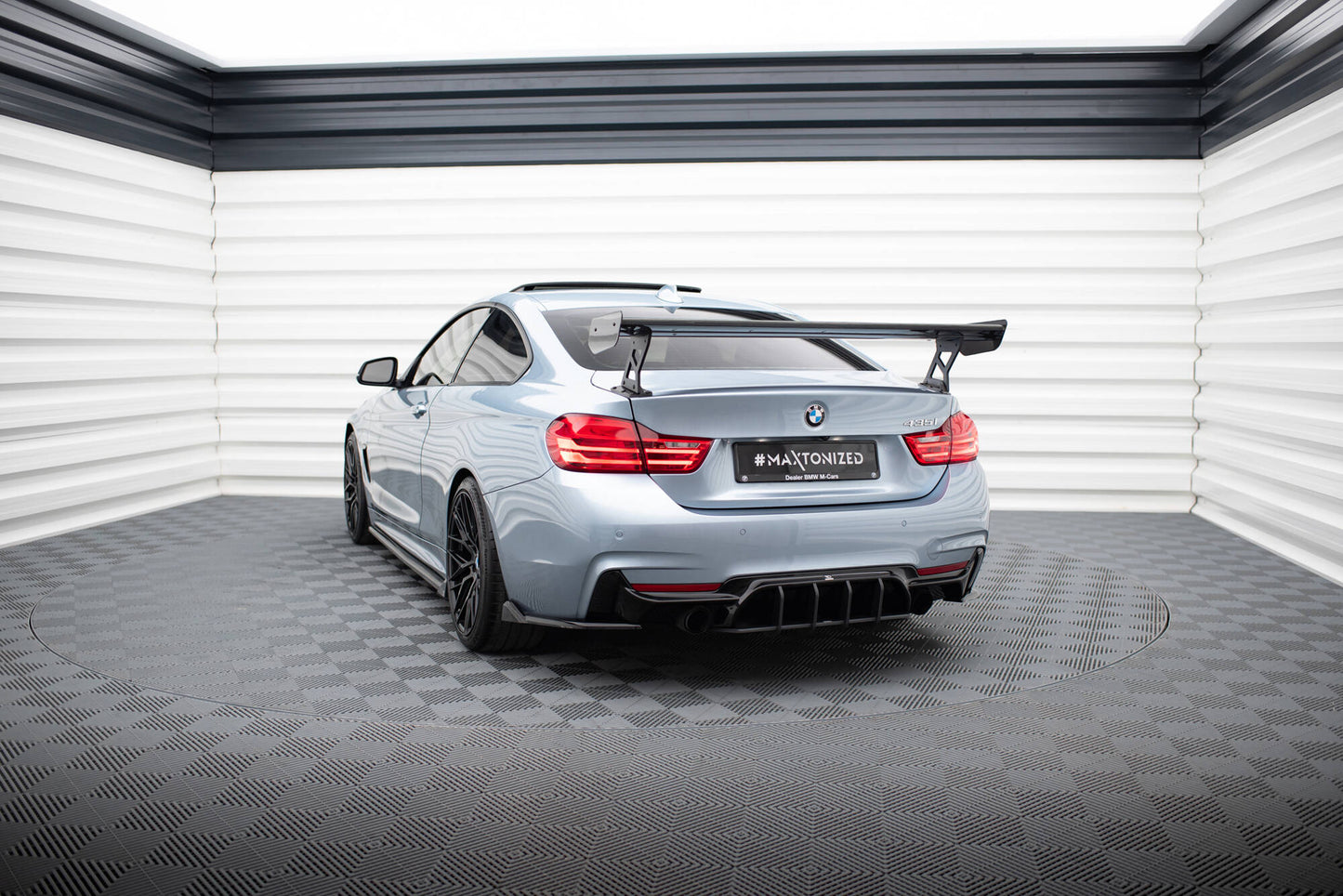 Carbon Spoiler With External Brackets Uprights BMW 4er F32 / 4 F32 M-Paket Coupe