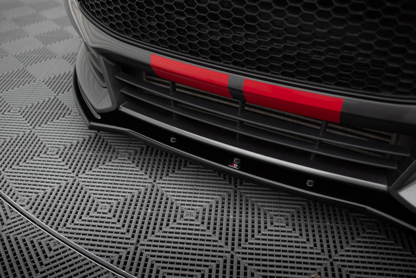 Front Ansatz V.1 für Ford Focus ST Mk3 FL schwarz Hochglanz