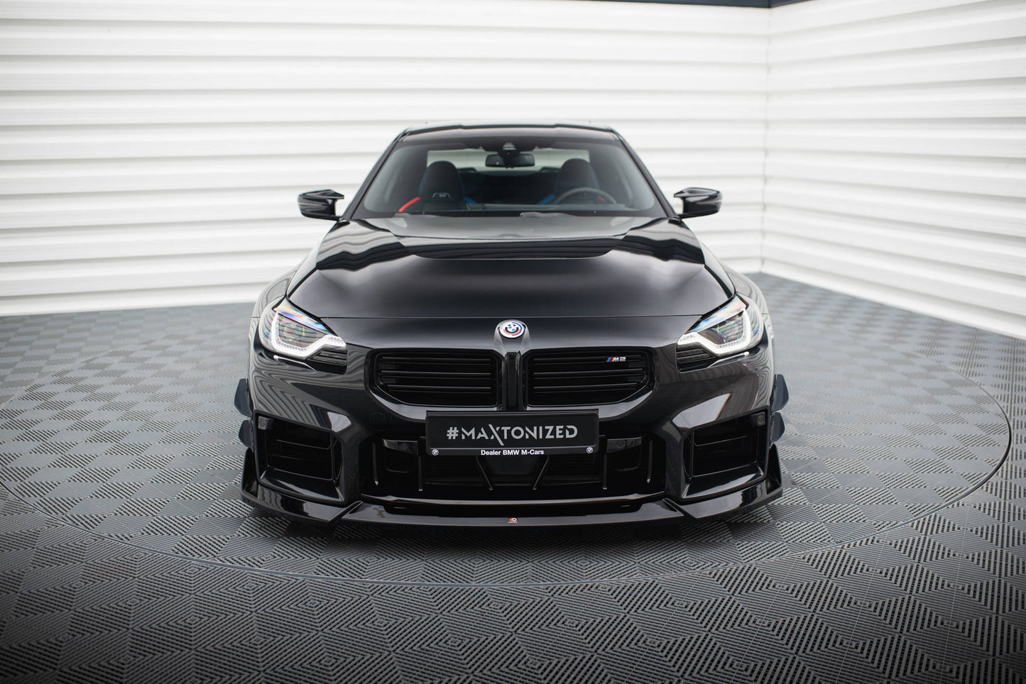 Front Ansatz V.5 für BMW M2 G87 schwarz Hochglanz
