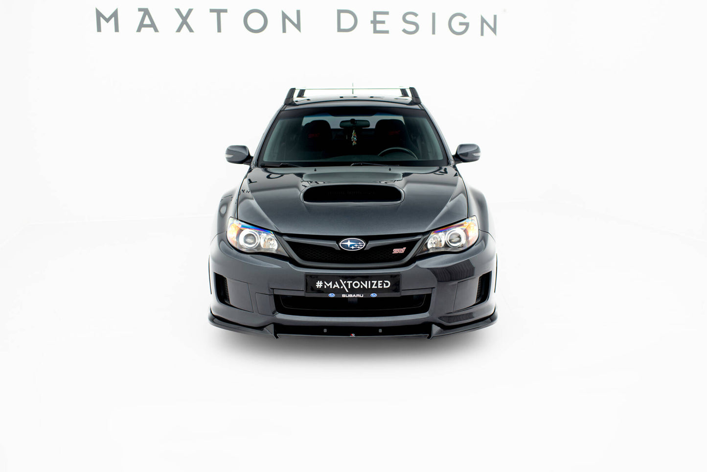 Front Ansatz V.2 für Subaru Impreza WRX STI Mk3 Facelift schwarz Hochglanz