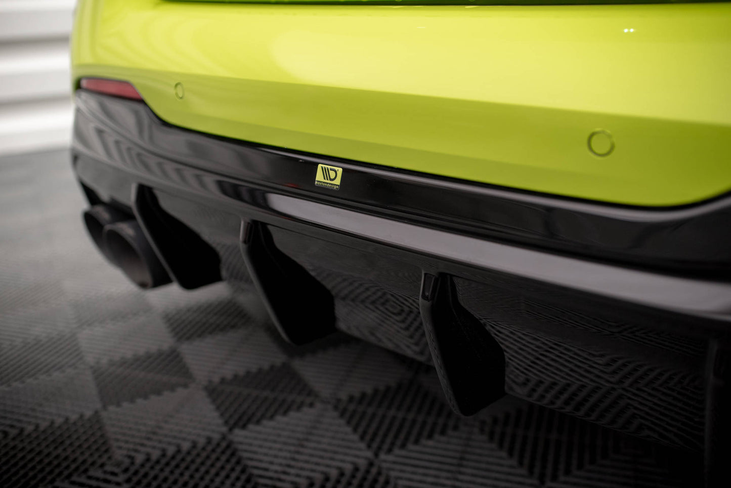 Diffusor Heck Ansatz V.3 für + Milltek Sport Auspuffverlängerung BMW 1er M135i / 128ti F40