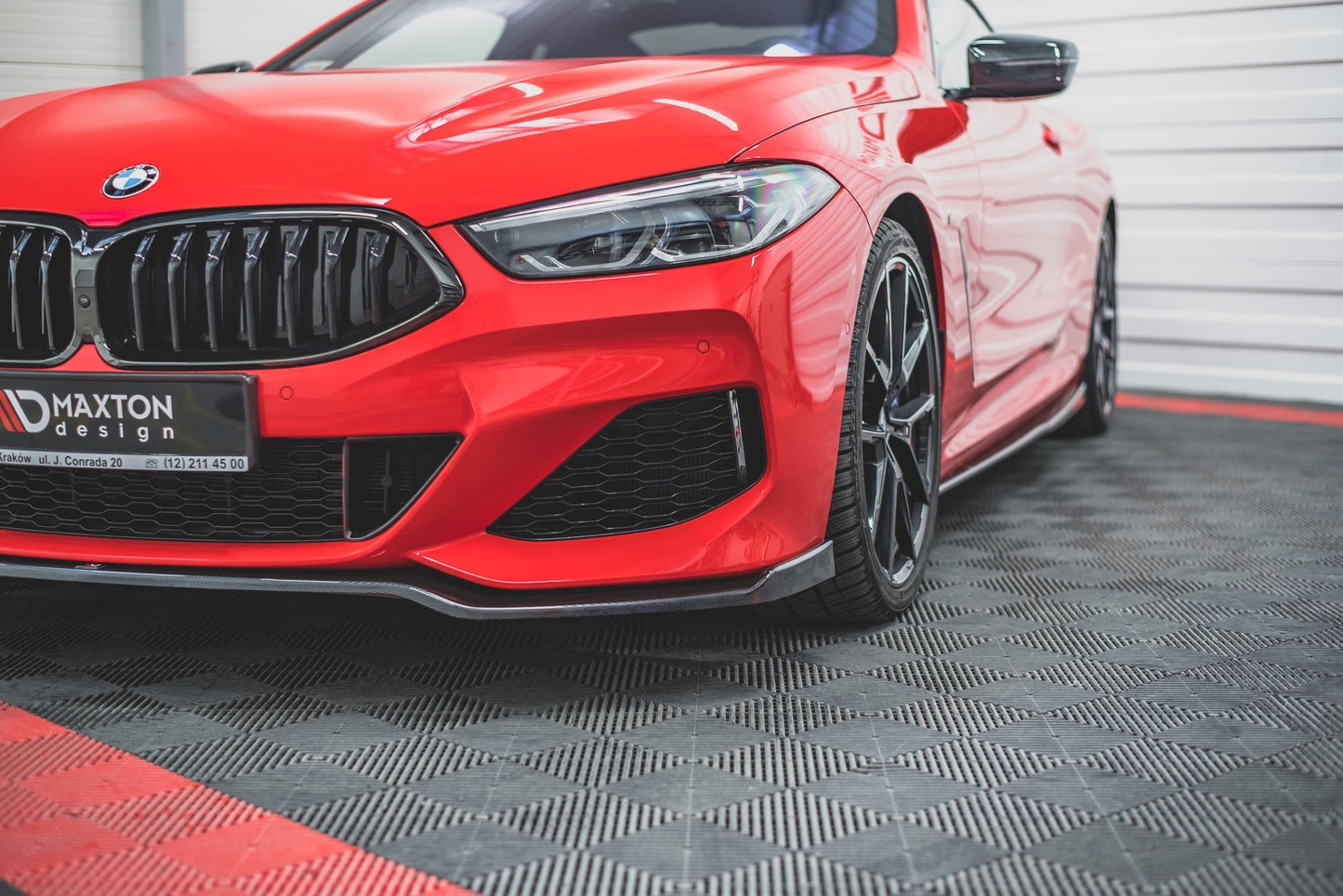 Front Ansatz V.2 für BMW 8 Coupe G15 / 8 Gran Coupe M Paket G16 schwarz Hochglanz