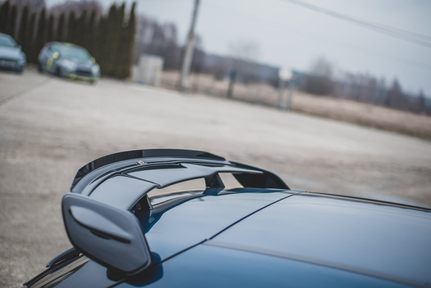 Spoiler CAP für Mercedes A35 AMG Hatchback W177 schwarz Hochglanz