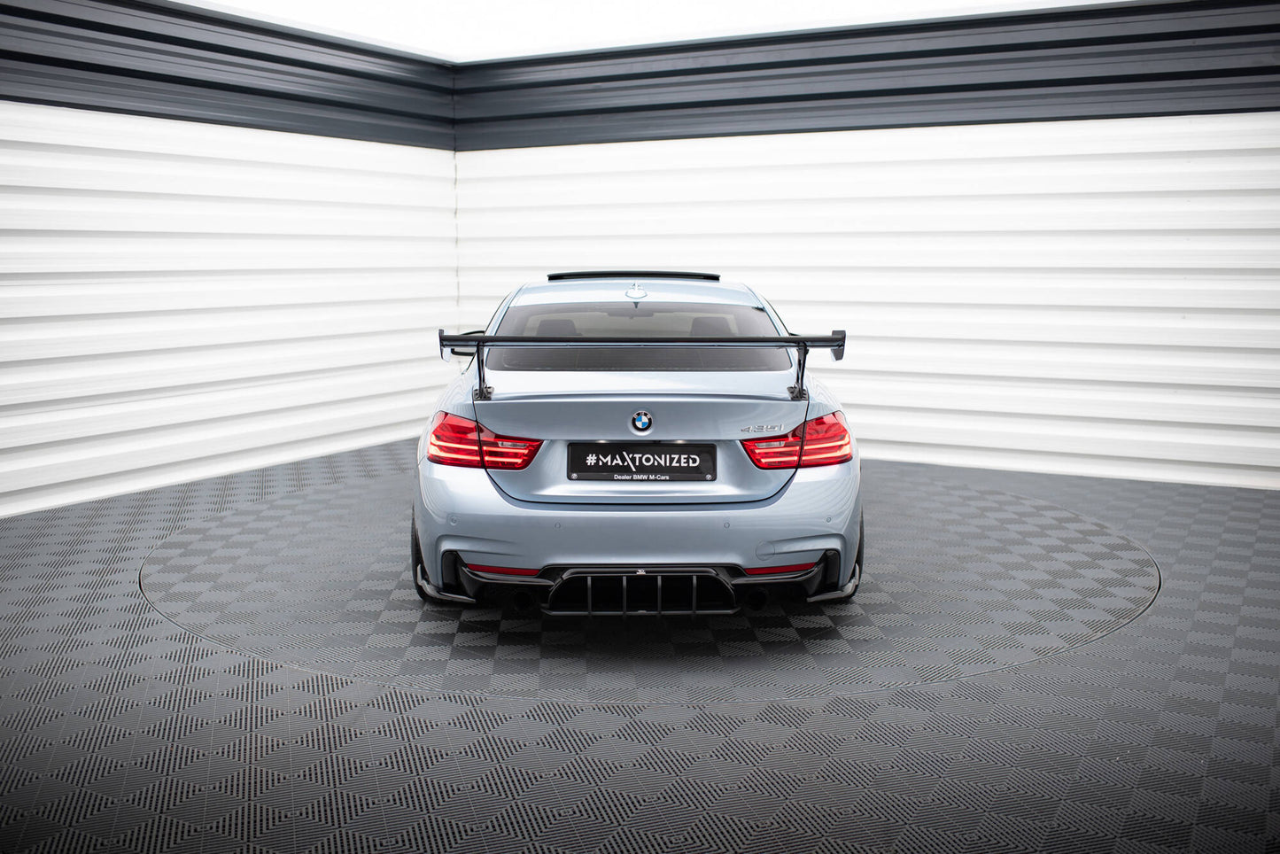 Carbon Spoiler With External Brackets Uprights BMW 4er F32 / 4 F32 M-Paket Coupe
