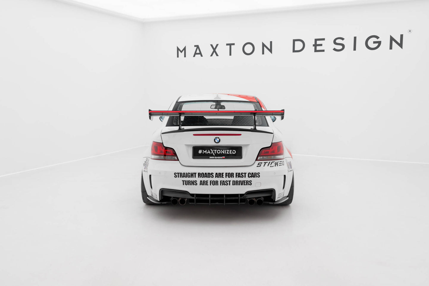 Carbon Spoiler With Upper Swan Mounting + LED BMW 1er M E82