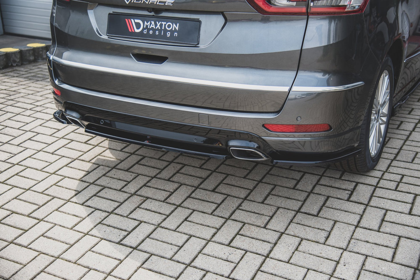 Heckansatz Ford S-Max Vignale Mk2 Facelift schwarz Hochglanz