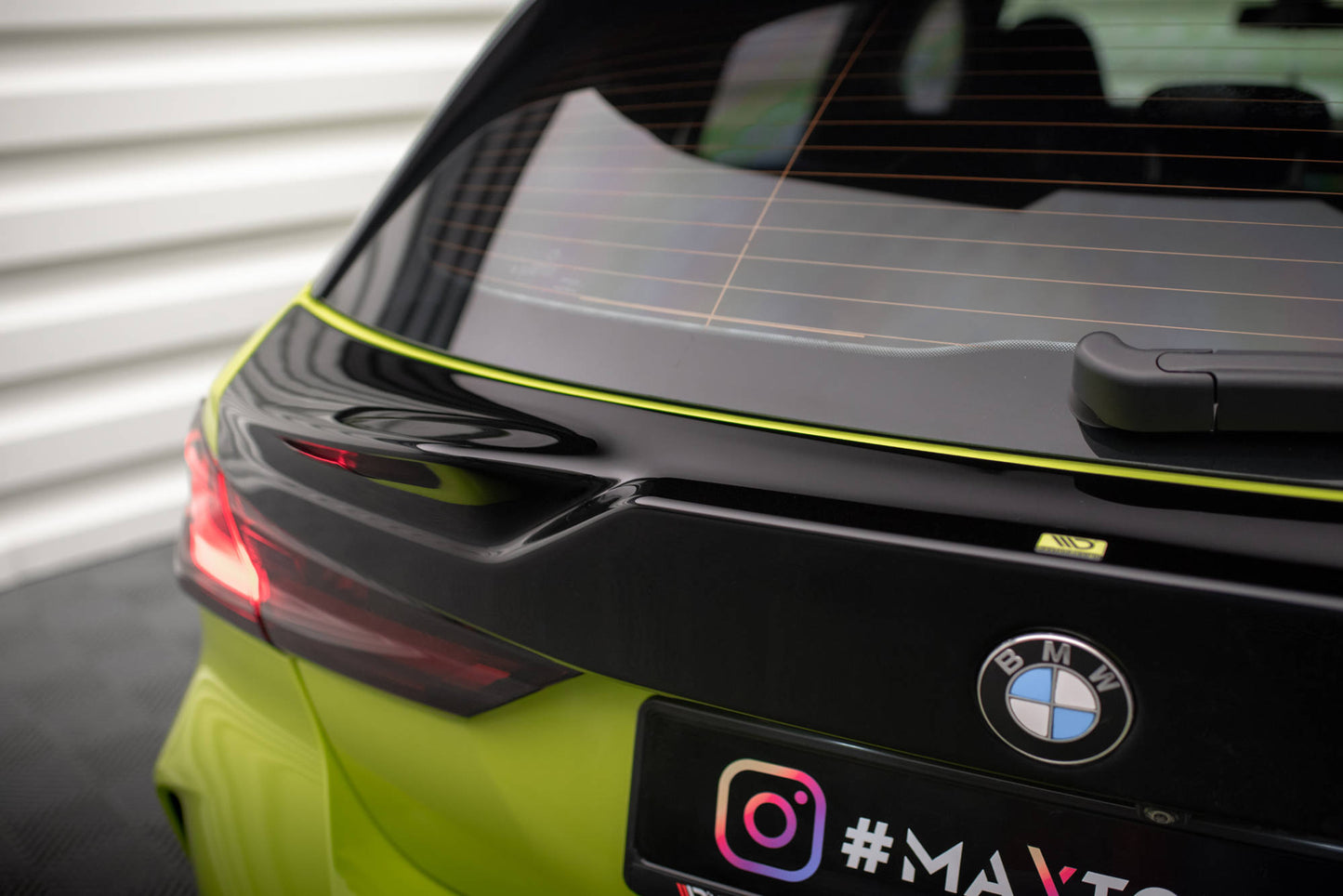 Heckscheiben Spoiler für BMW 1er M-Paket / M135i / 128ti F40 schwarz Hochglanz