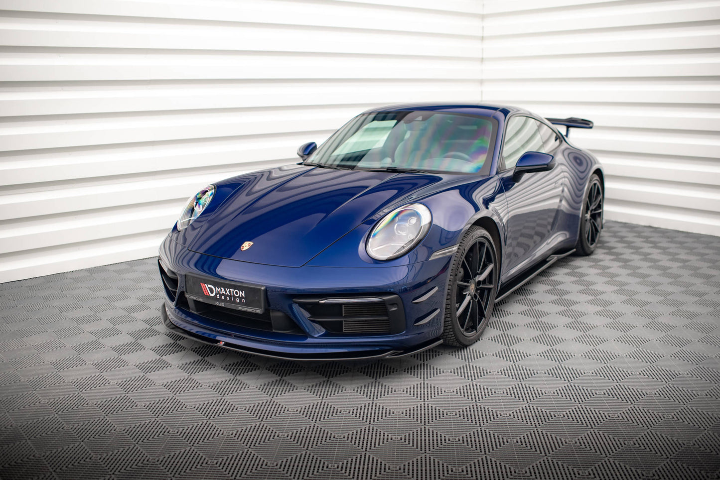 Front Ansatz V.1 für Porsche 911 Carrera Aero 992 schwarz matt