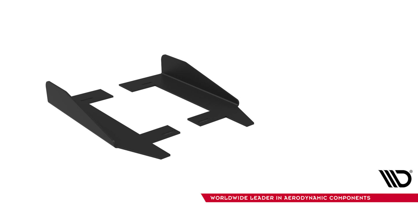 Seitenschweller Flaps für Ford Mustang GT Mk6 schwarz Hochglanz