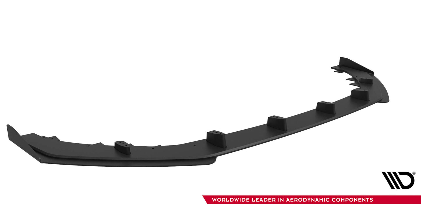 Street Pro Front Ansatz + Flaps für Audi RS5 Coupe / Sportback F5 schwarz Hochglanz