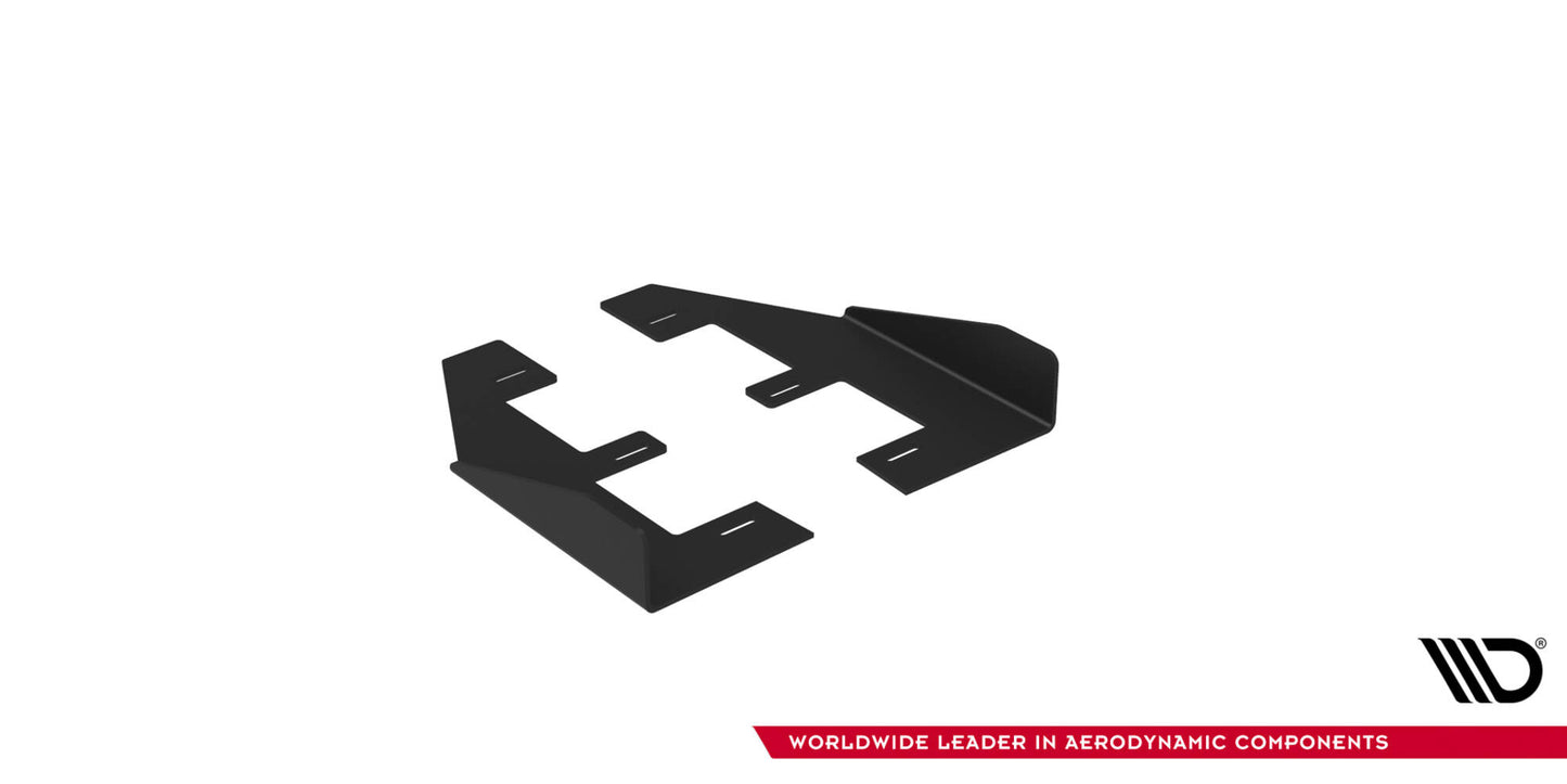 Seitenschweller Flaps für Ford Mustang GT Mk6 schwarz Hochglanz