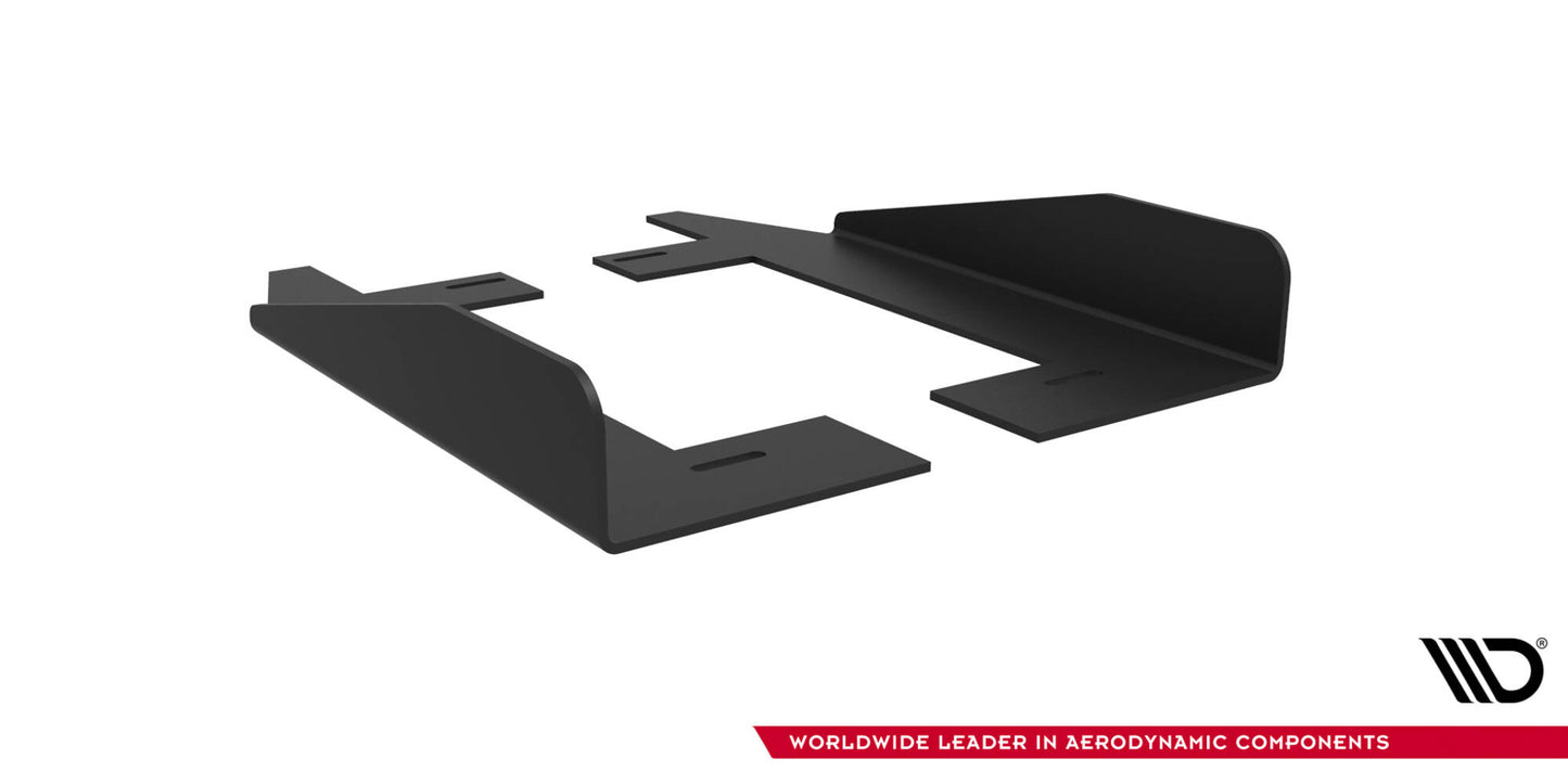 Seitenschweller Flaps für Ford Mustang GT Mk6 schwarz Hochglanz