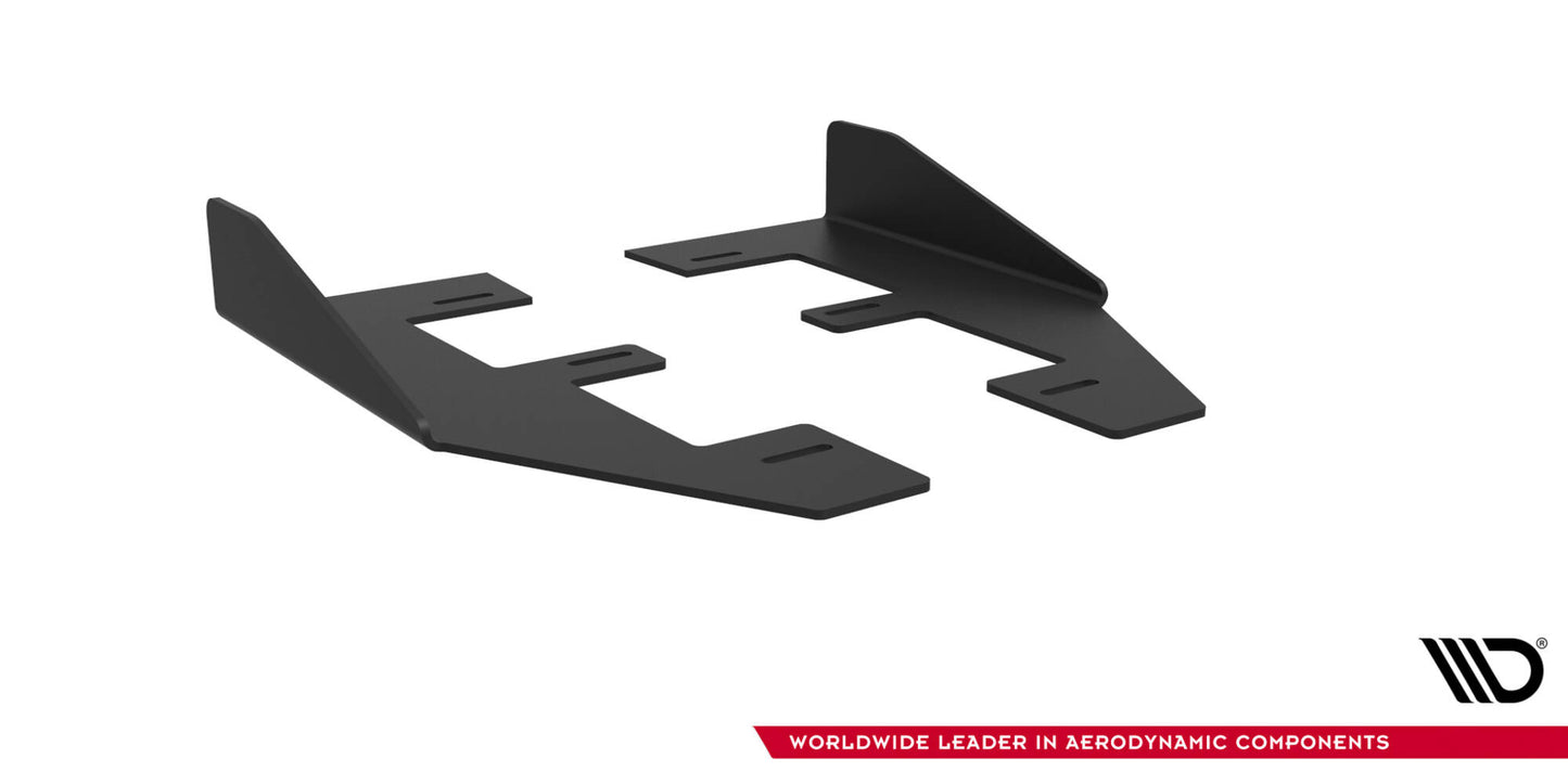 Seitenschweller Flaps für Ford Mustang GT Mk6 schwarz Hochglanz