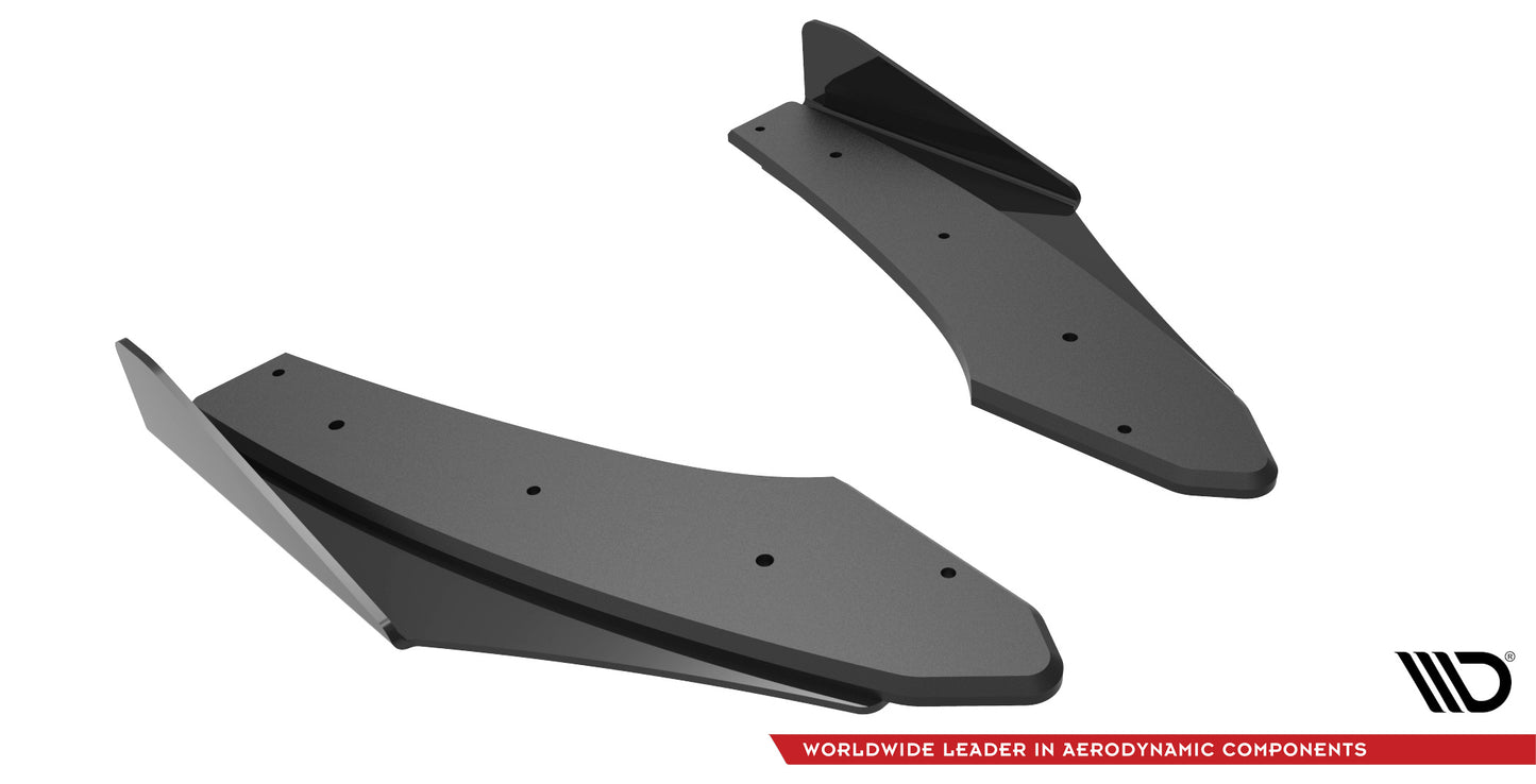 Street Pro Heck Ansatz Flaps Diffusor +Flaps für Audi S3 Limousine 8Y schwarz Hochglanz