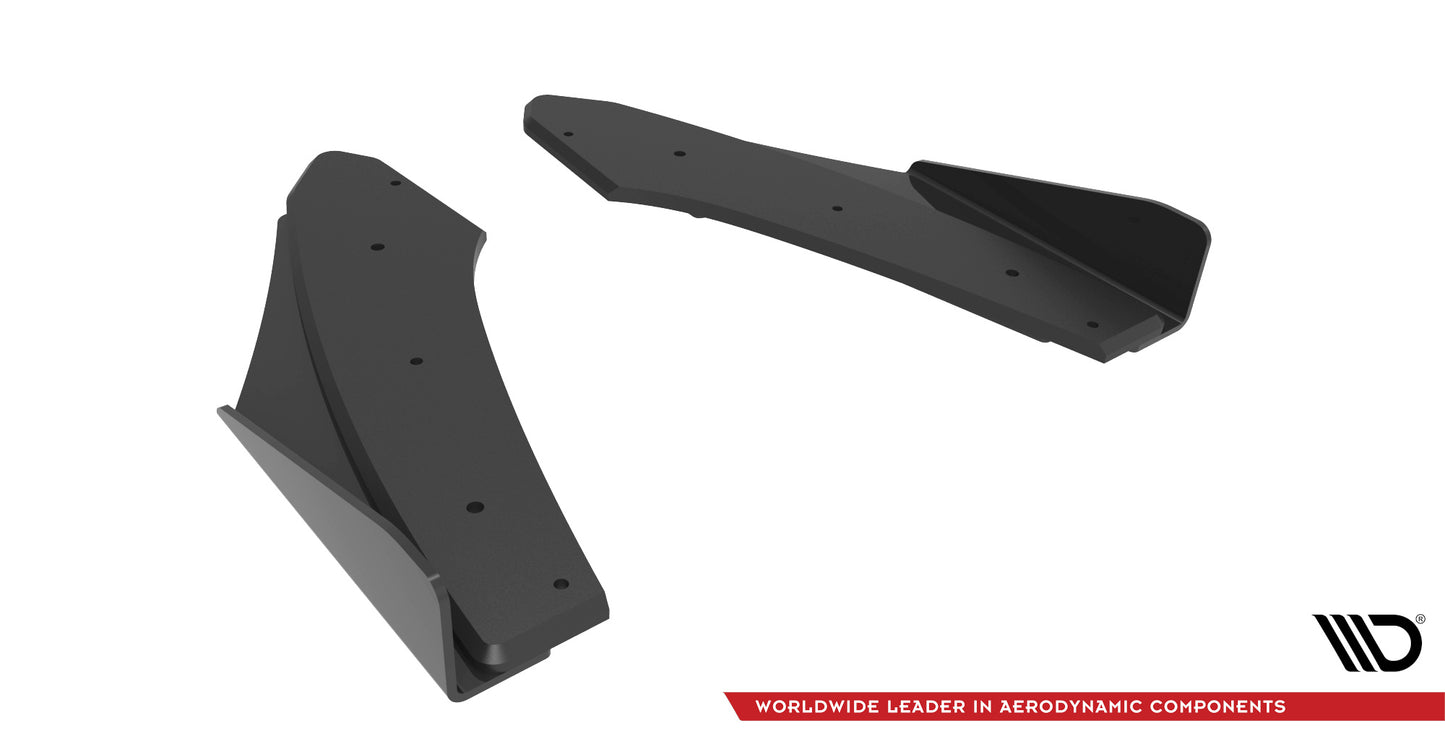 Street Pro Heck Ansatz Flaps Diffusor +Flaps für Audi S3 Limousine 8Y schwarz Hochglanz