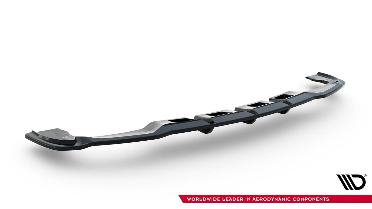 Mittlerer Cup Diffusor DTM Look Heck Ansatz für V.1 Mercedes-Benz GLA 45 AMG schwarz Hochglanz