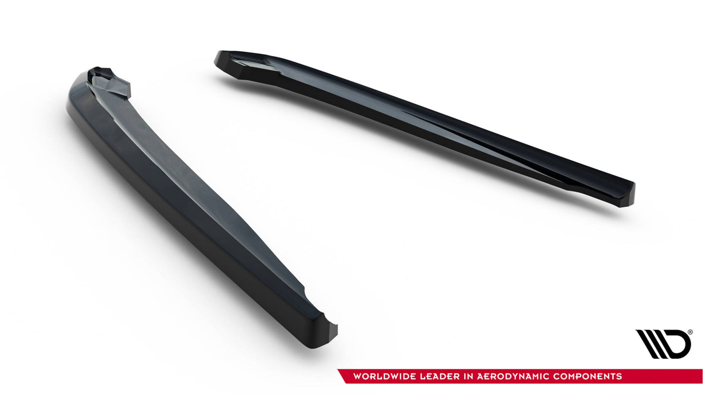 Heck Ansatz Flaps Diffusor für BMW M550i Limousine G30 schwarz Hochglanz