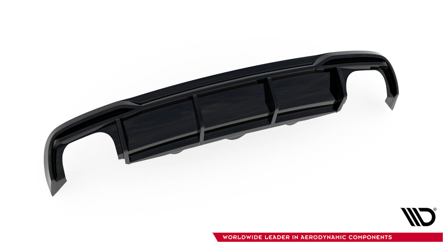 Diffusor Heck Ansatz für Audi A5 8T Facelift (Doppelauspuff li. re.)
