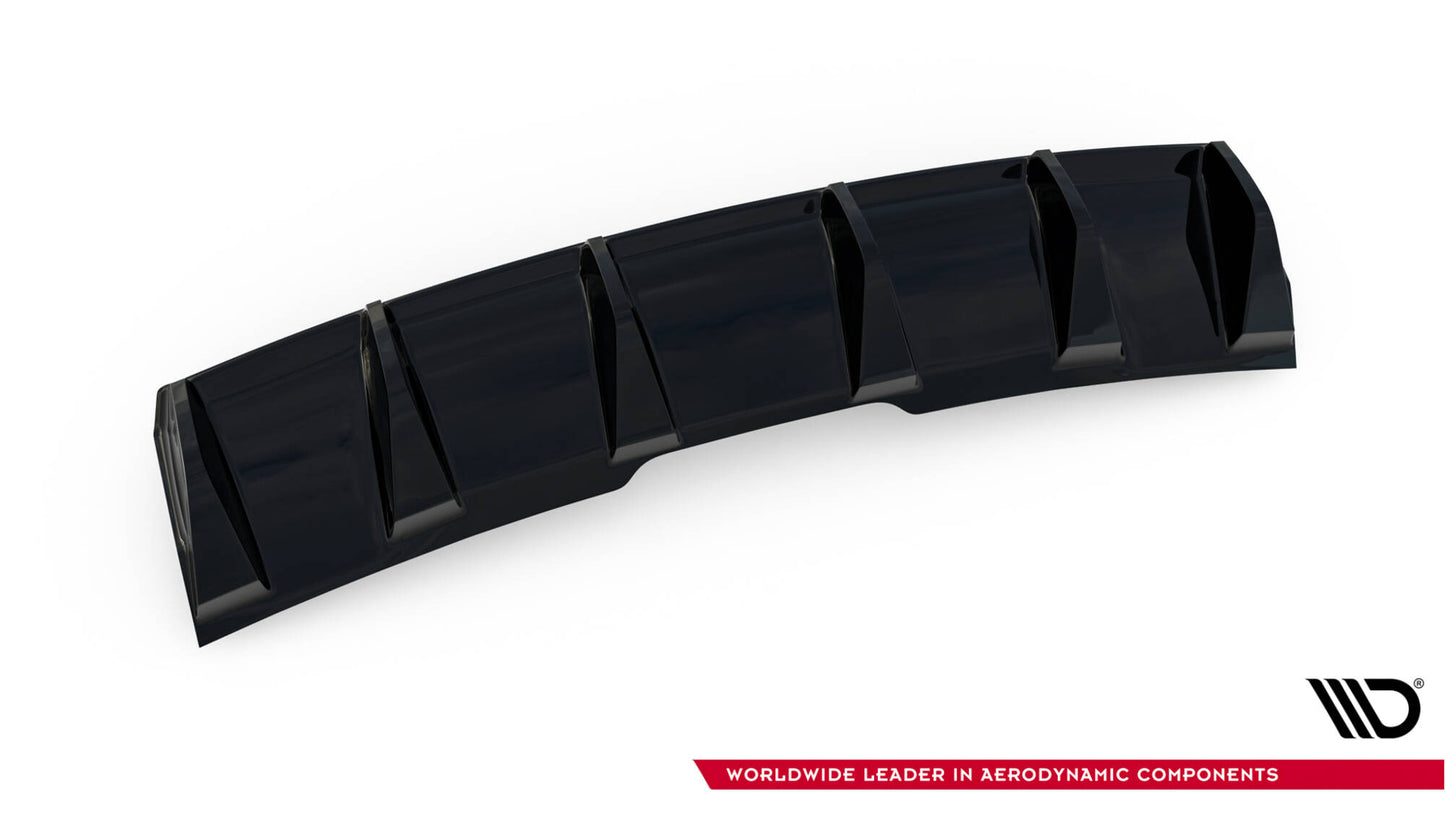 Diffusor Heck Ansatz für Audi RS5 Coupe / Sportback F5 schwarz Hochglanz