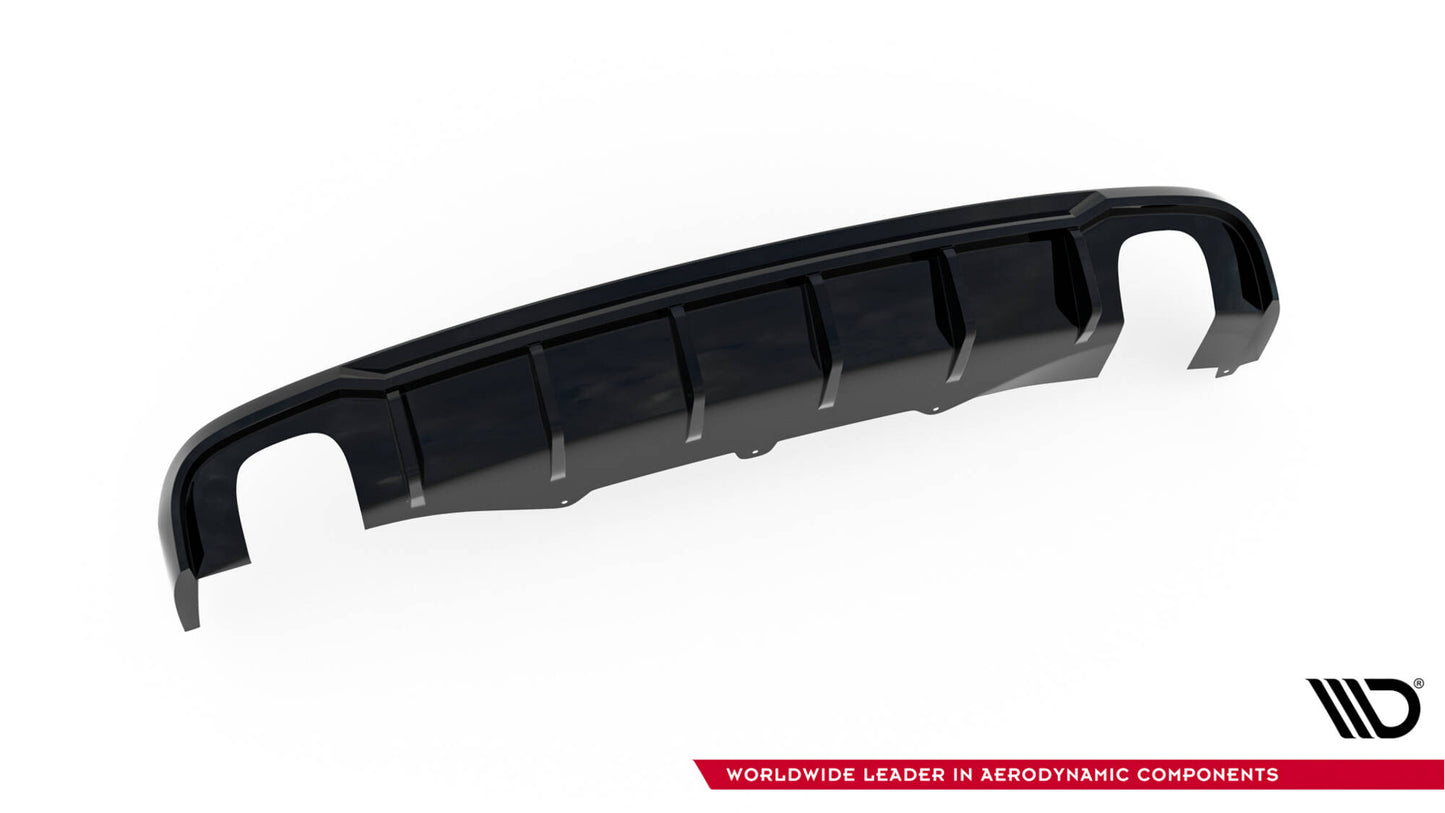 Diffusor Heck Ansatz für Audi A4 B8 (Einzelauspuff li. re.)