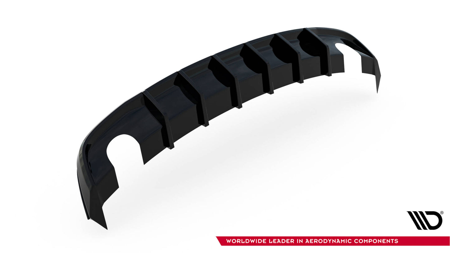 Diffusor Heck Ansatz für Audi A5 S-Line Coupe / Sportback 8T Facelift (Einzelauspuff li. re.)