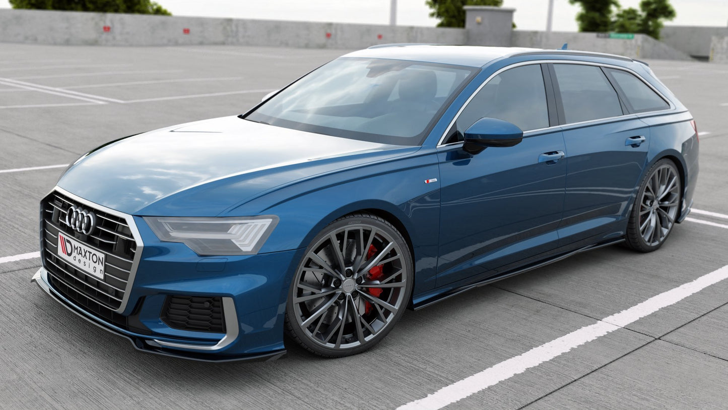 Front Ansatz V.1 für Audi A6 S-Line / S6 C8 / C8 Facelift schwarz Hochglanz