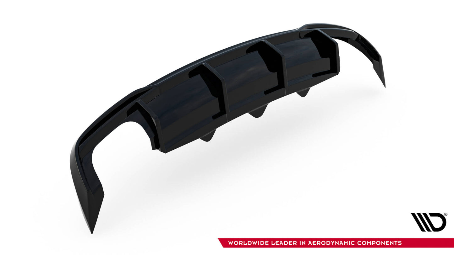 Diffusor Heck Ansatz für Audi A5 8T Facelift (Doppelauspuff li. re.)