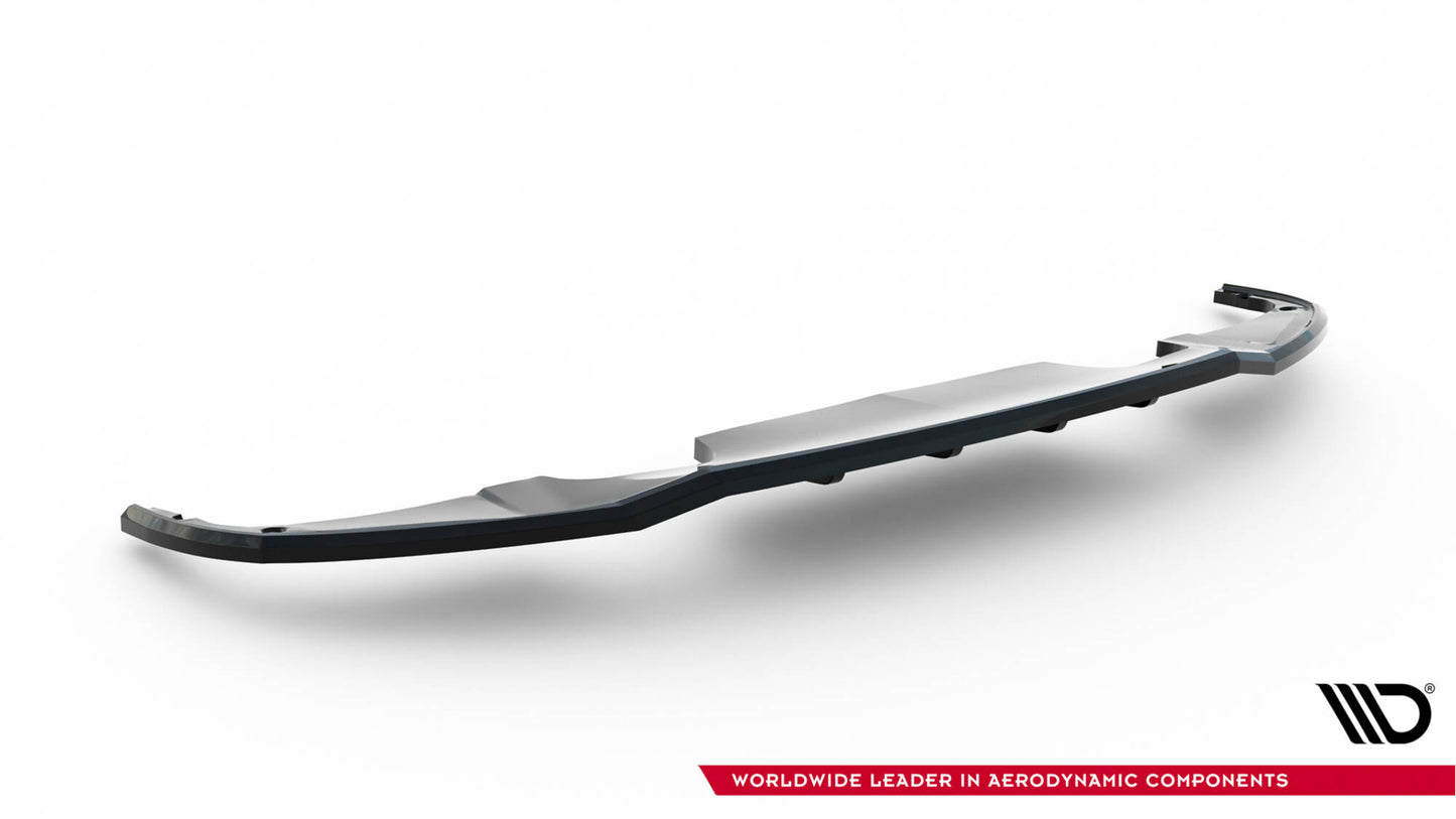 Mittlerer Cup Diffusor DTM Look Heck Ansatz für Peugeot 308 GT Hatchback Mk3 schwarz Hochglanz