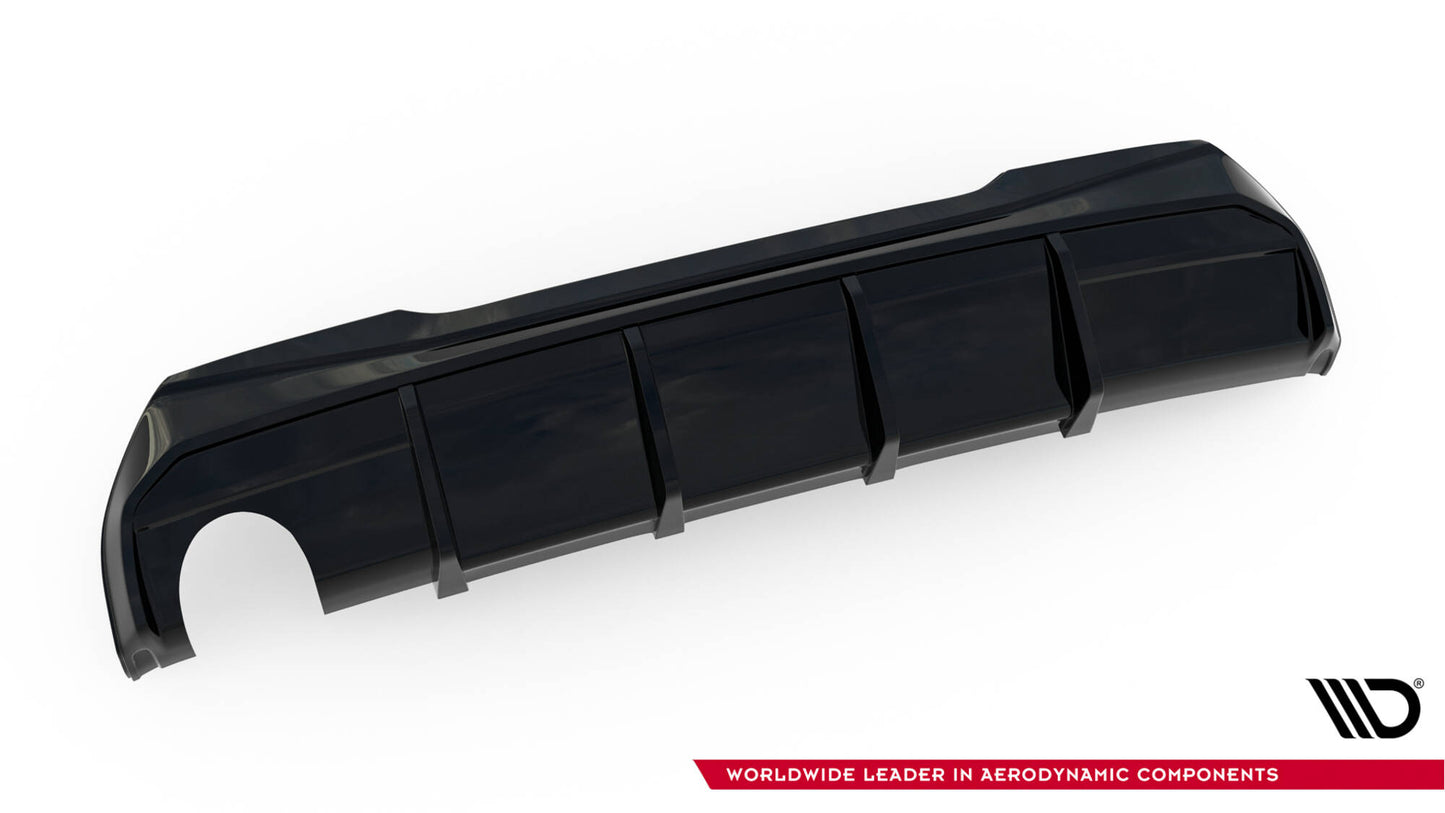 Diffusor Heck Ansatz V.3 für BMW 1er M-Paket / 128ti F40 (Ausführung mit einseitigem Doppelauspuffendrohr)
