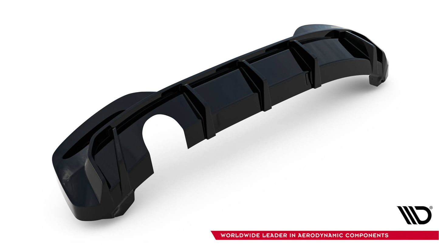 Diffusor Heck Ansatz V.3 für BMW 1er M-Paket F20 Facelift (Einzelauspuff li.)
