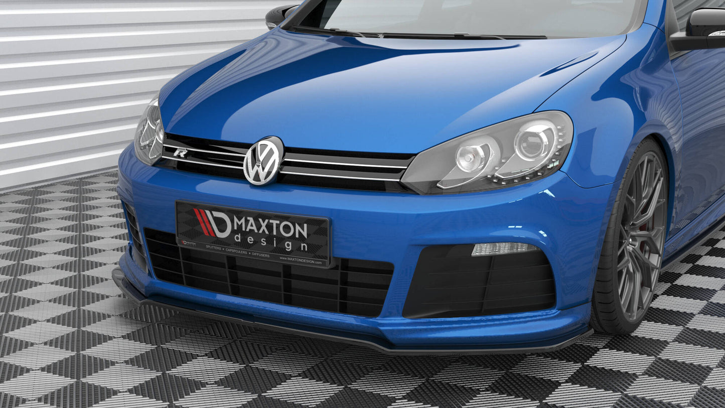 Front Ansatz V.2 für VW Golf R Mk6 schwarz Hochglanz