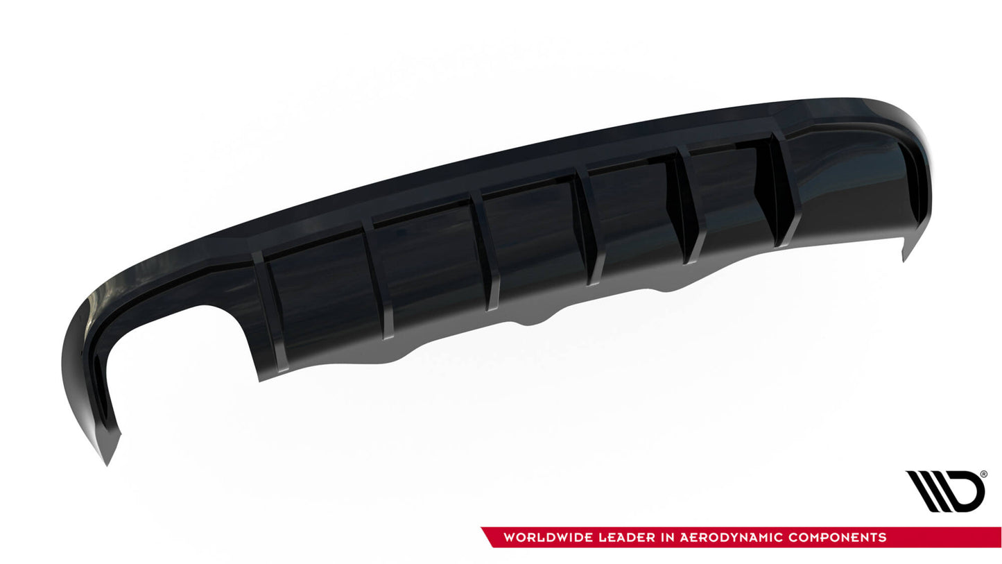 Diffusor Heck Ansatz für Audi A5 S-Line Sportback 8T (Doppelauspuff li.endrohr)