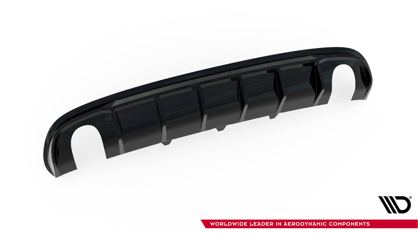 Diffusor Heck Ansatz für Audi A4 S-Line Limousine / Avant B8 (Einzelauspuff li. re.)
